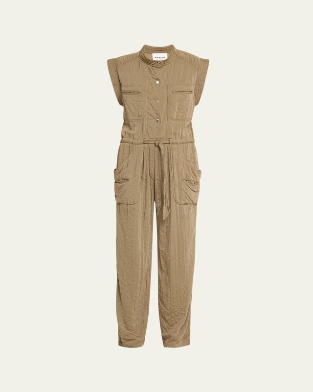 Suzie Crinkled Drawstring Jumpsuit